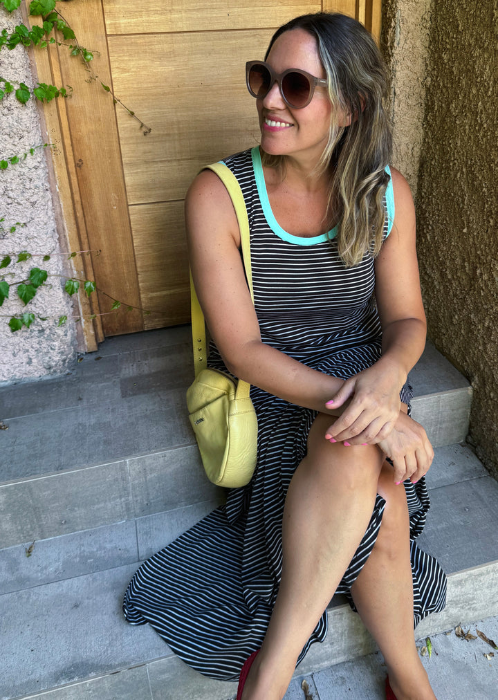 Vestido Mane | Negro, Aqua