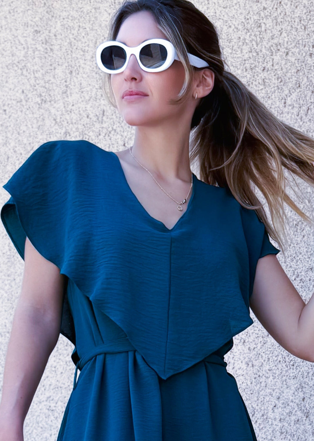 Vestido Clara | Petróleo