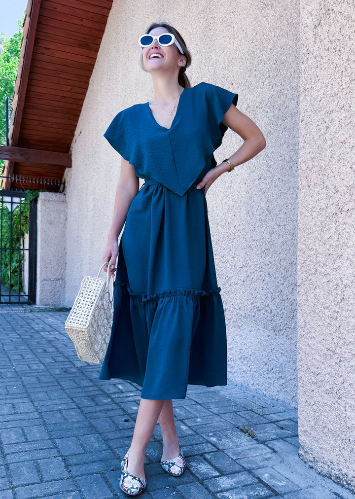 Vestido Clara | Petróleo