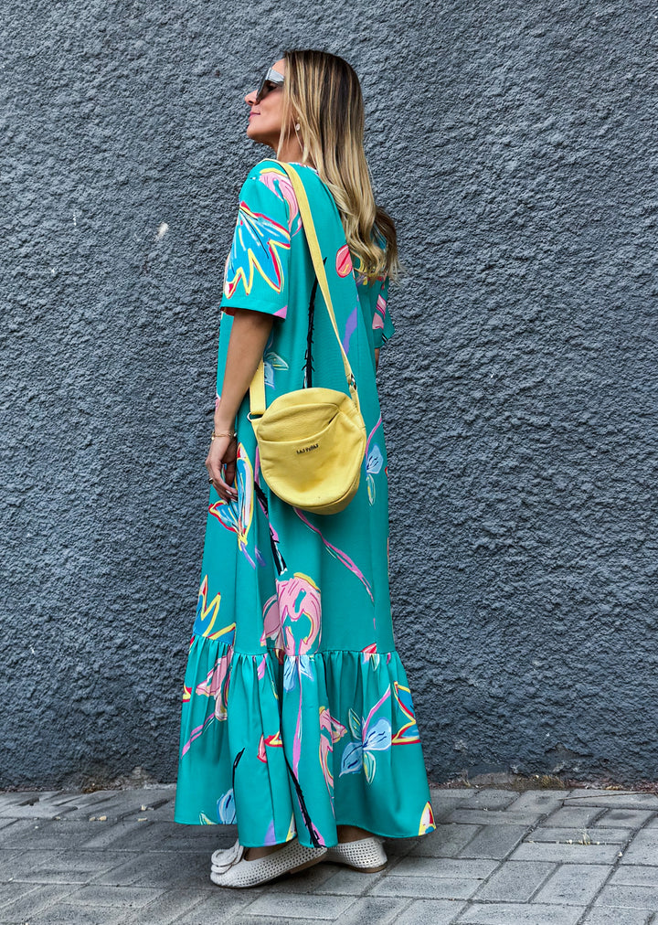 Vestido Rafa | Flores, verde