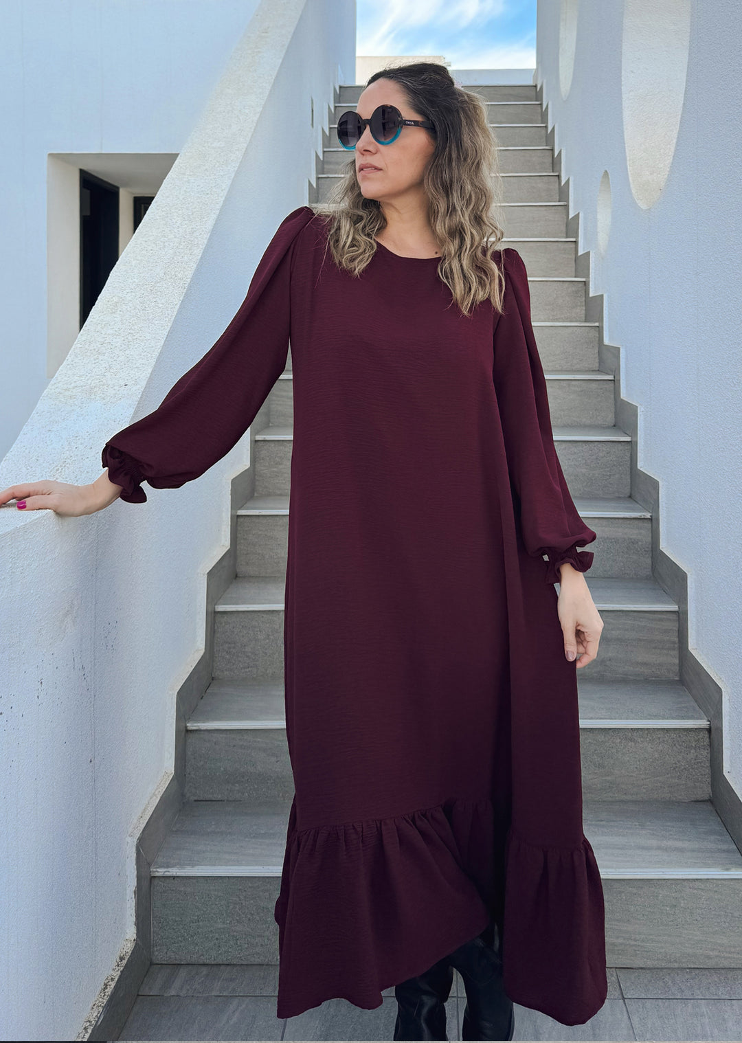 Vestido Gloria maxi | Burdeo