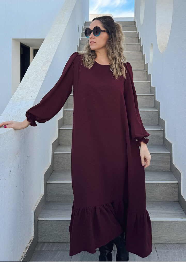 Vestido Gloria maxi | Burdeo