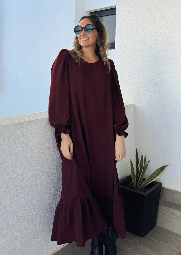 Vestido Gloria maxi | Burdeo