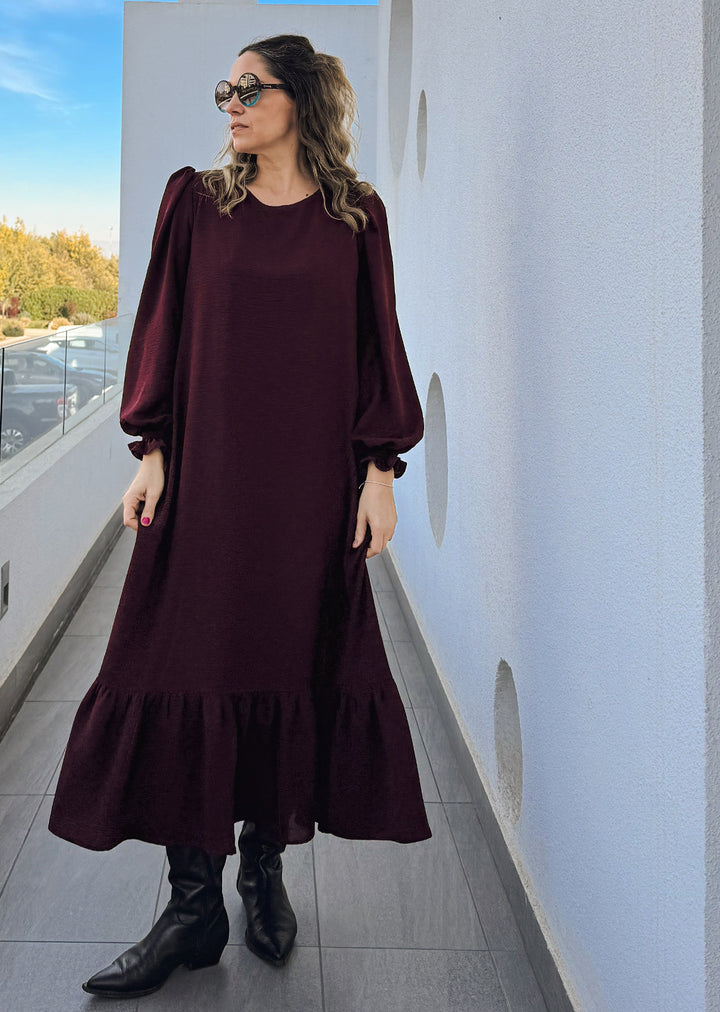 Vestido Gloria maxi | Burdeo
