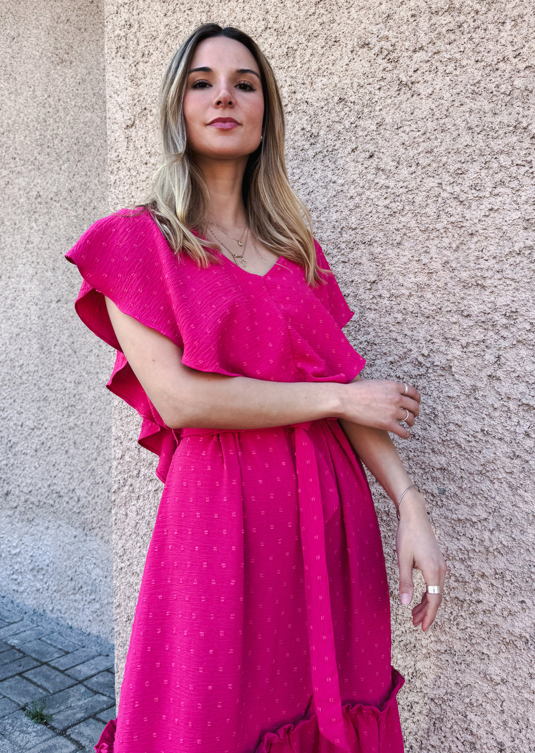 Vestido Clara | Fucsia