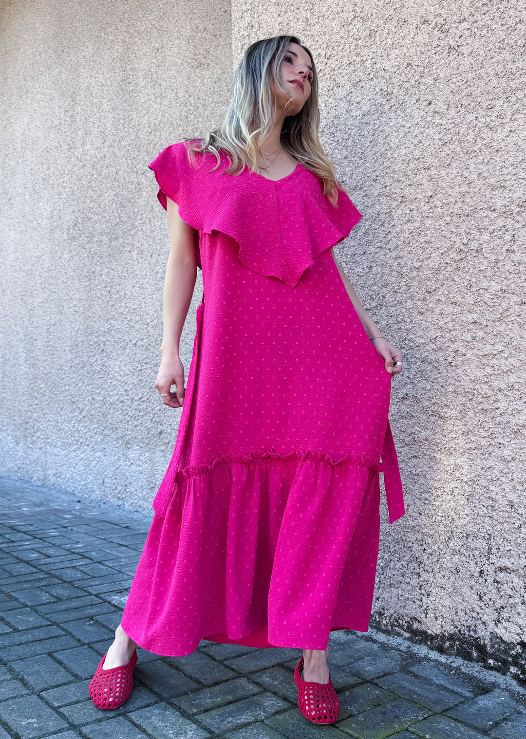 Vestido Clara | Fucsia