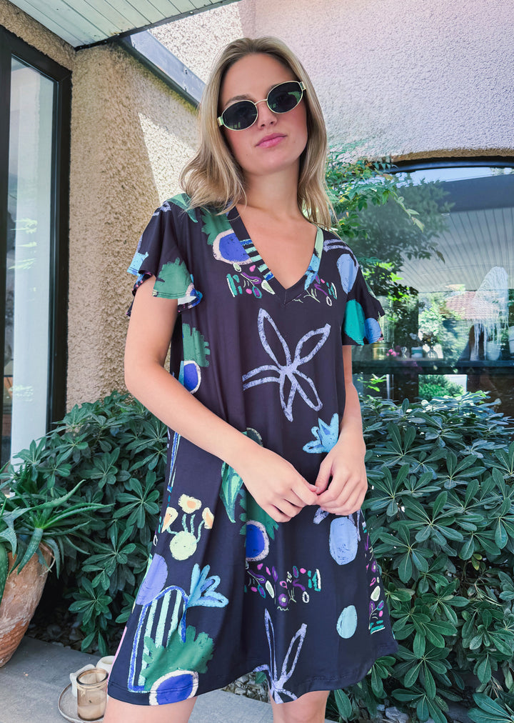 Vestido Ina | Flores y piña