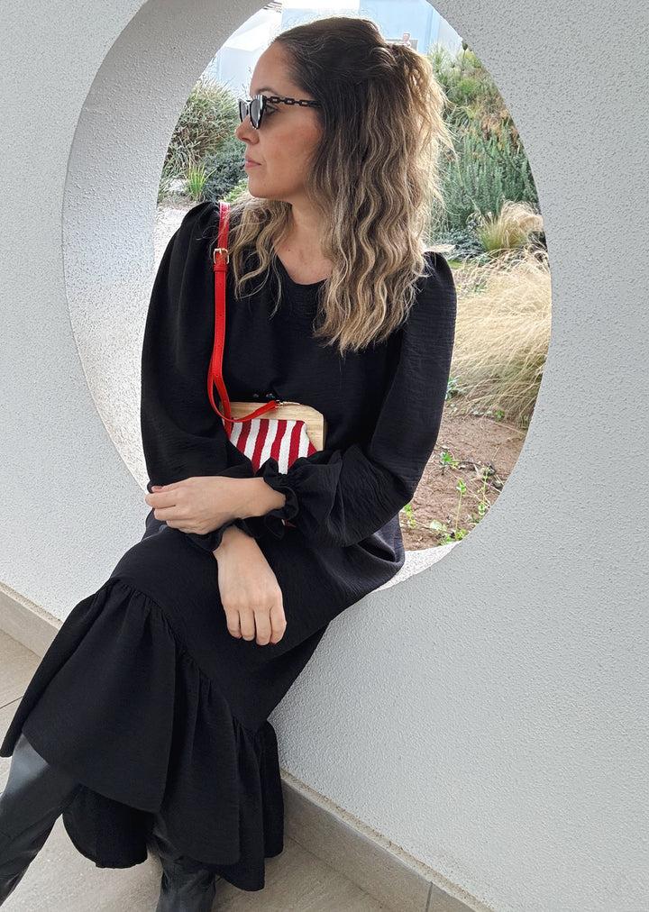Vestido Gloria maxi | Negro