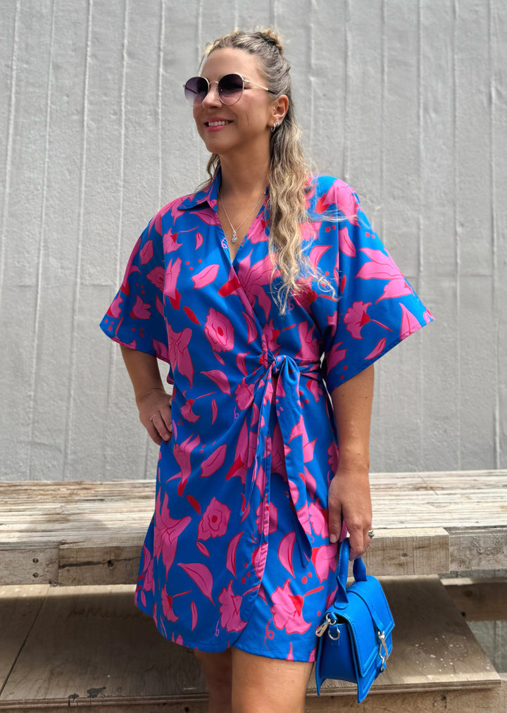 Vestido Mía | Flores Azul