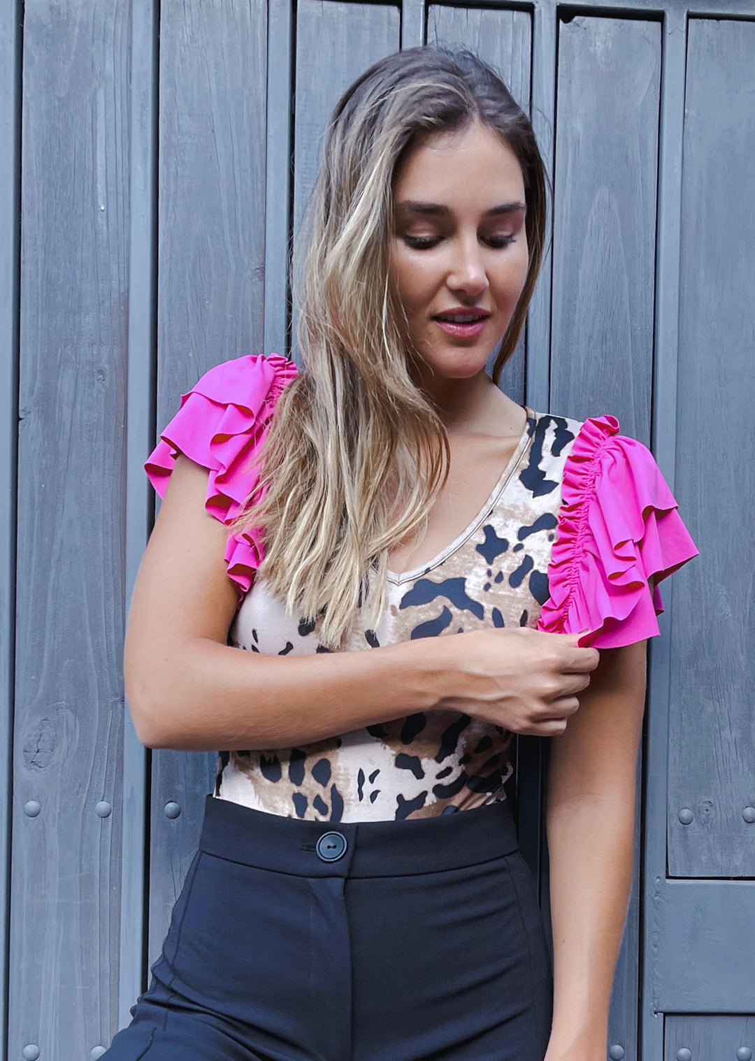 Body Maida | Leopardo - Fucsia