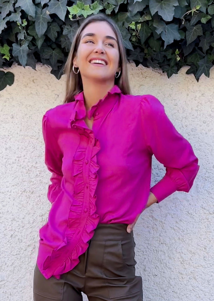 Blusa Isabella | Fucsia