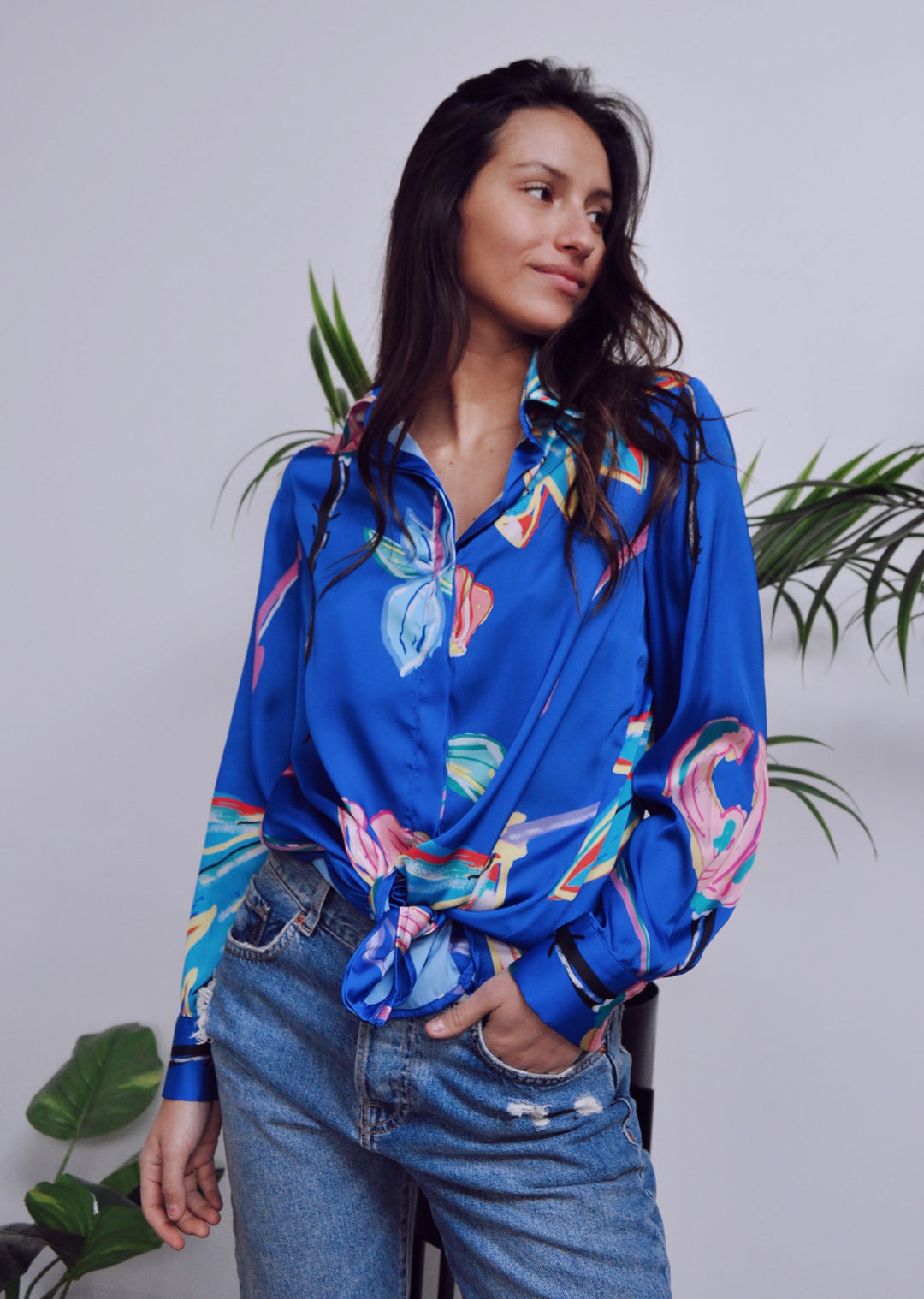 *🄿🅁🄴 VENTA* Blusa Bernarda | Flores - Azul