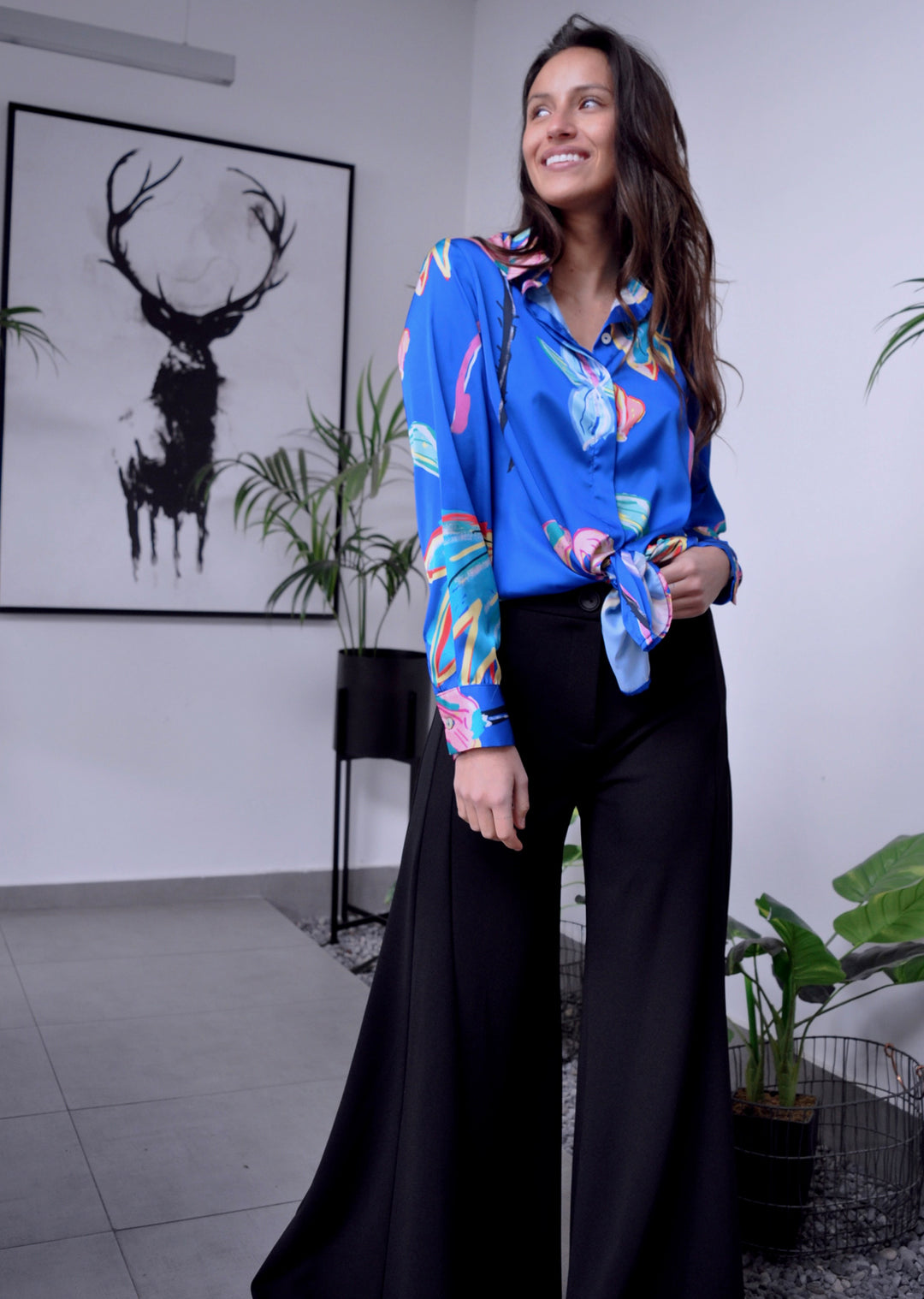 *🄿🅁🄴 VENTA* Blusa Bernarda | Flores - Azul